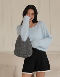 2 Way Gradient Loose Fit Knitted Sweater