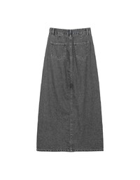 【Den!m LITE】Lightweight Soft Denim Slit Maxi Skirt