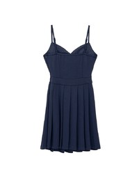 AIRY HOURGLASS Sweetheart Neck Pleated Cami Mini Dress