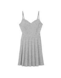 AIRY HOURGLASS Sweetheart Neck Pleated Cami Mini Dress