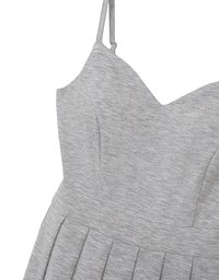 AIRY HOURGLASS Sweetheart Neck Pleated Cami Mini Dress