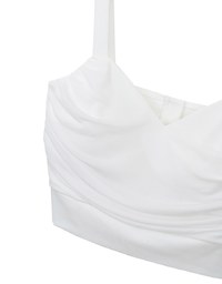 Sexy Mesh Ruched Sweetheart Neck Padded Cami Top