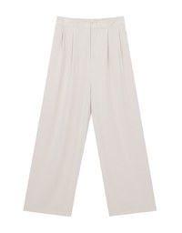 Airy Cool Pleated Straight Leg Wide Pants