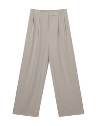 Airy Cool Pleated Straight Leg Wide Pants