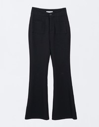 【Stark Minimalism 2.0】High Waisted V Cut Flared Pants