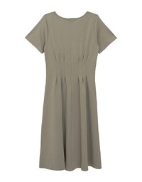 AIRY HOURGLASS Square Neck Ruched A Line Maxi Dress