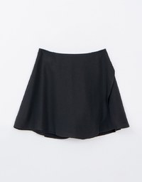 High Waist Asymmetrical Hem Mini Skort