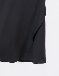 High Waist Asymmetrical Hem Mini Skort