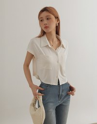 Airy Cool Relaxed Fit Button Up Short Sleeve Shirt