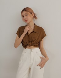 Airy Cool Relaxed Fit Button Up Short Sleeve Shirt