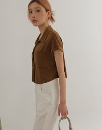 Airy Cool Relaxed Fit Button Up Short Sleeve Shirt