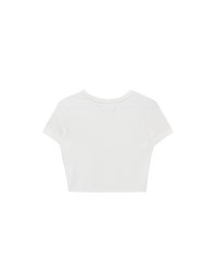 Airy Cool Basic Crew Neck Short Sleeve Crop Top