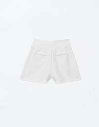 Lightweight Contrast Stitching High Waist Shorts