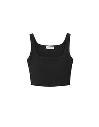 Cooling Silk Touch Square Neck Wide Strap Crop Bra Top