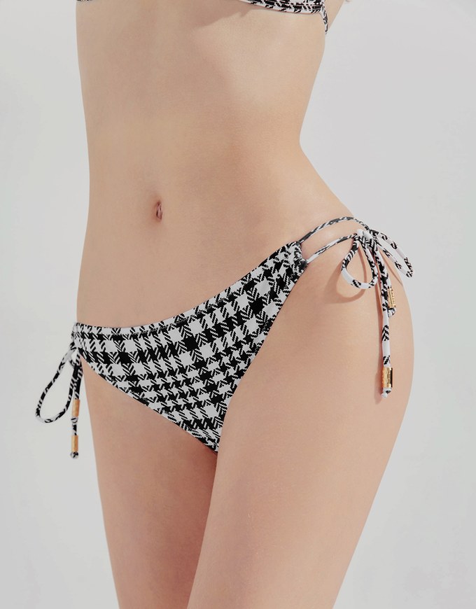 Printed Tie-Side Bikini Bottom
