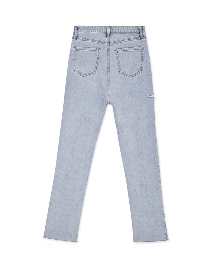 Versatile Ripped Skinny Denim Jeans Pants