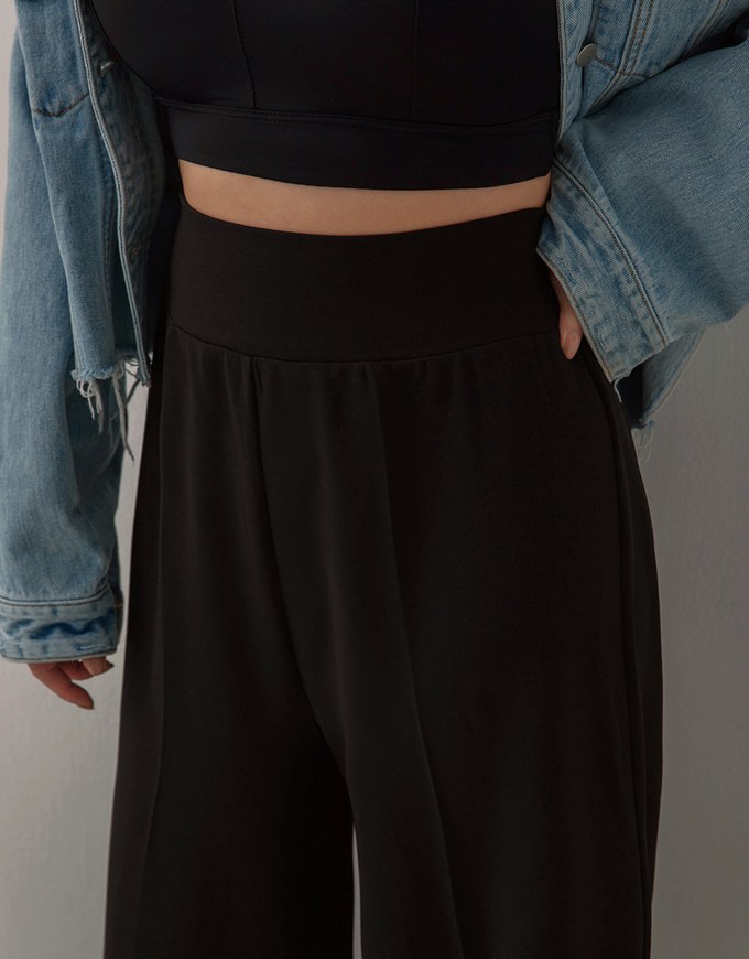 Hips Sculpting High-Waisted Slimming Wide Pants