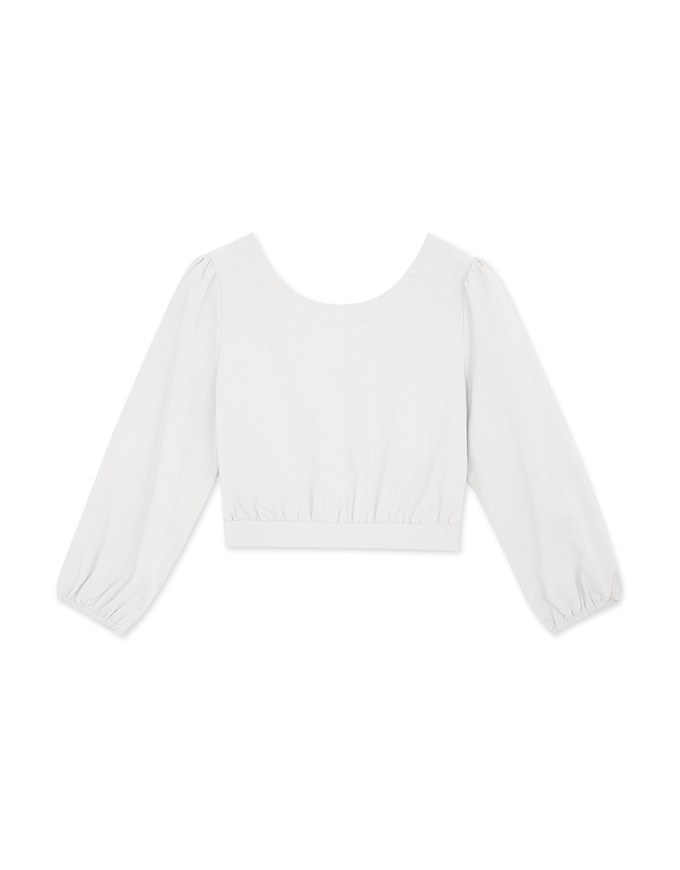 2Way Versatile Peasant Sleeves Crop Top