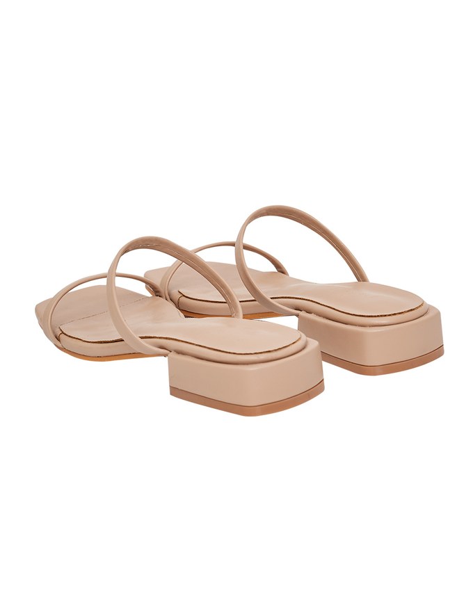 Minimalist Twin-Strap Slide Sandals