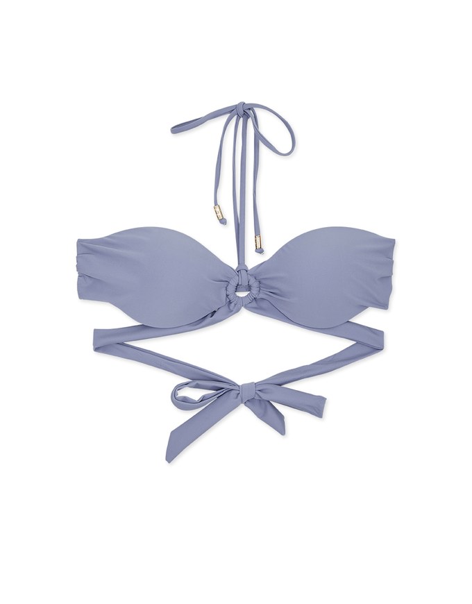 【PUSH UP】2Way Ring-Embellished Bikini Top