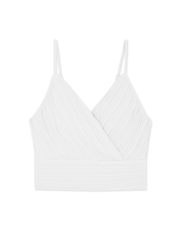 Pleated Crop Cami Top