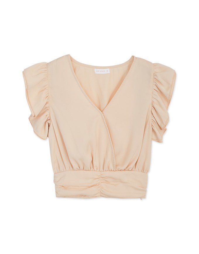 Iconic Frilled Sleeves Crop Top
