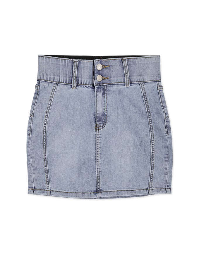 Breezy Cooling No Filter Denim Jeans Mini Skirt