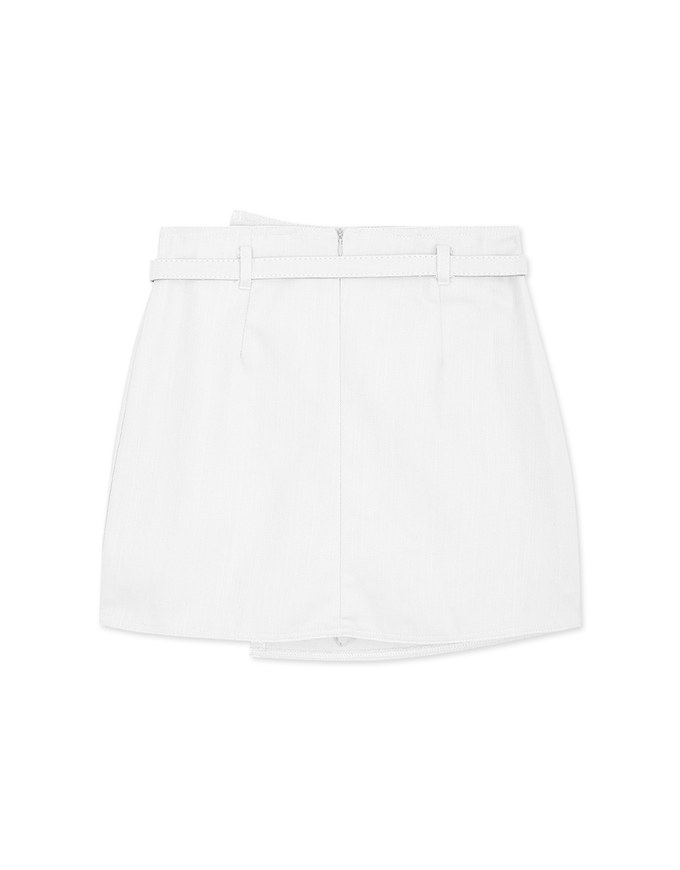 High Waisted Small Slit Skorts (With Belt)