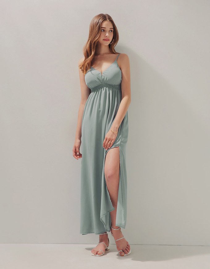 Ethereal Tie-Back Maxi Dress