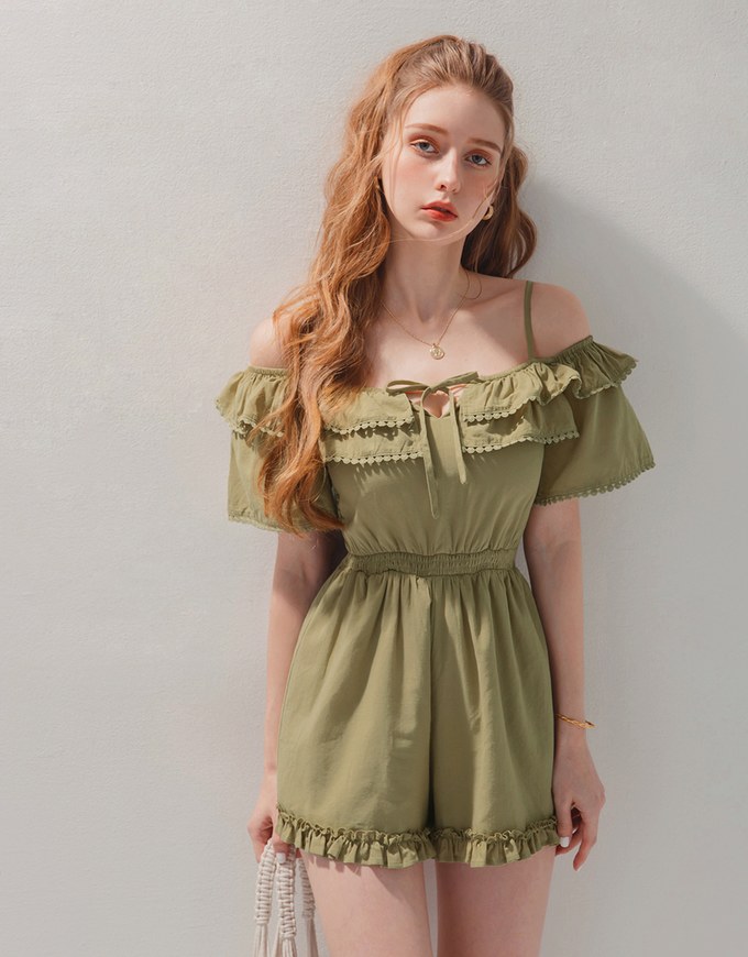2Way Frilly Ruffled Playsuit
