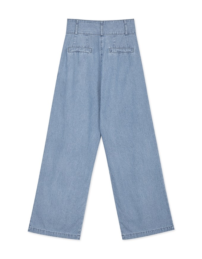 High Waisted Denim Jeans Flare Pants