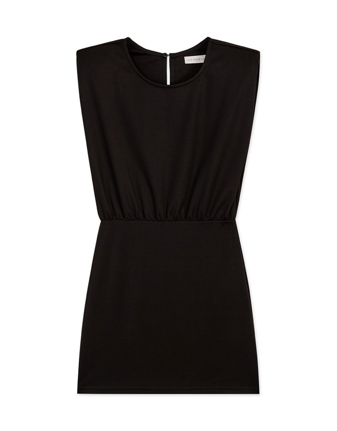 Edgy Smart Bodycon Dress (With Non-Detachable Shoulder Pads)
