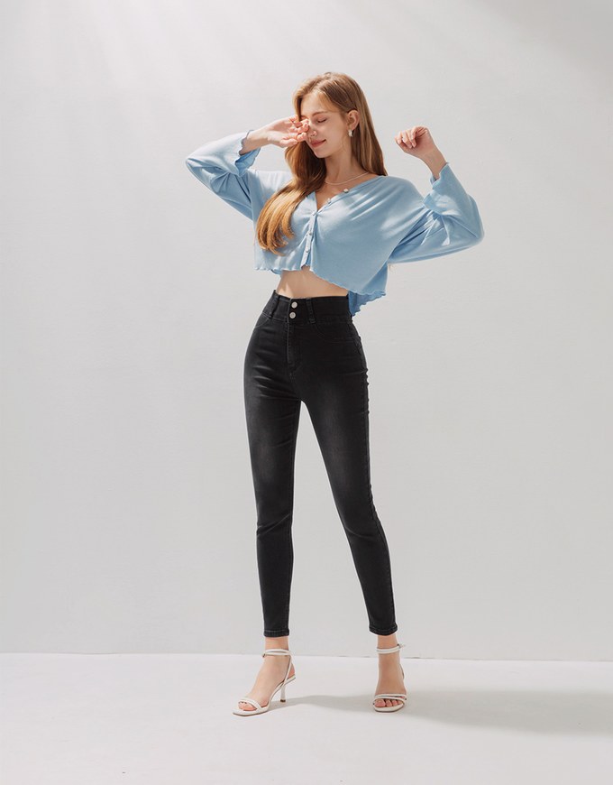 Petite Girl- No Filter Shape-Up Slimming Skinny-Fit Denim Pants 2.0 (With Butt Padding)