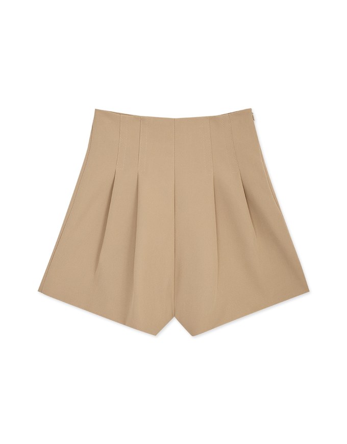 360° High Waisted Pleated Suit Short