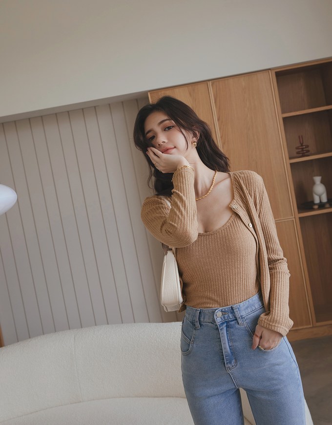 Elevated Casual Knit Knit Two-Piece Top