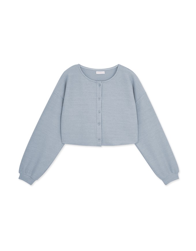 Minimal Chic Brushed Buttoned Oversized Top