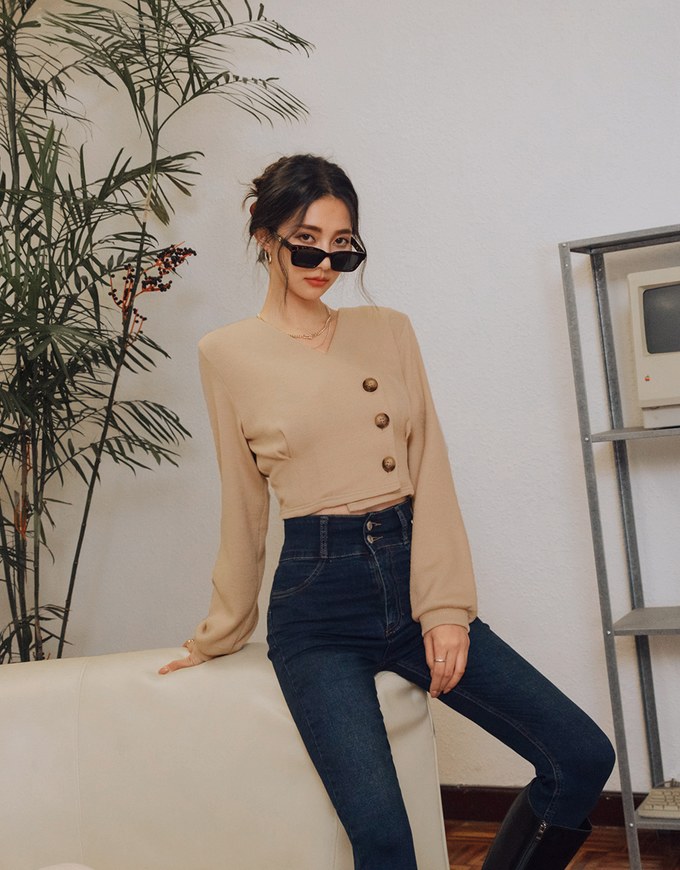 Casual Cooling Cross- Knit Top
