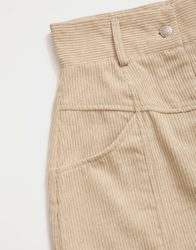 Vintage High Waisted Corduroy Skirt