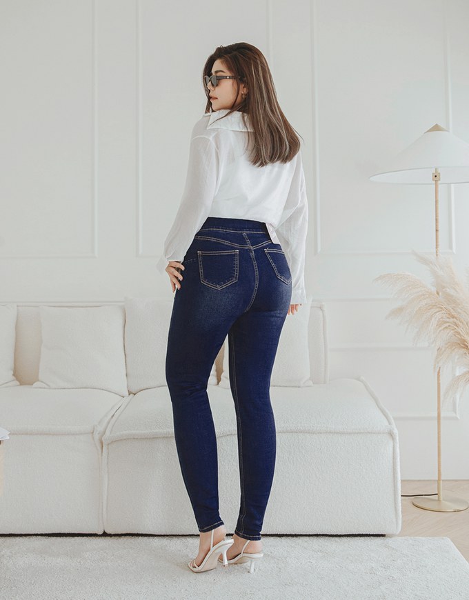 No Filter Snatched Waist Shape-Up Slimming Skinny-Fit Denim Jeans Pants 3.0
