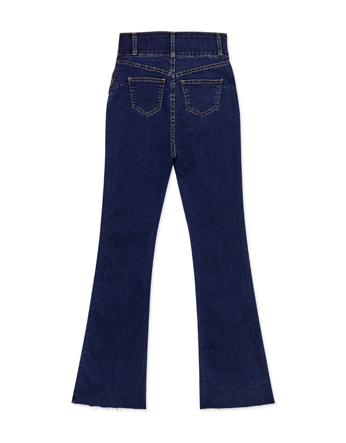 No Filter Snatched Waist Shape-Up Slimming Skinny-Fit Denim Jeans Boot Cut Pants 3.0
