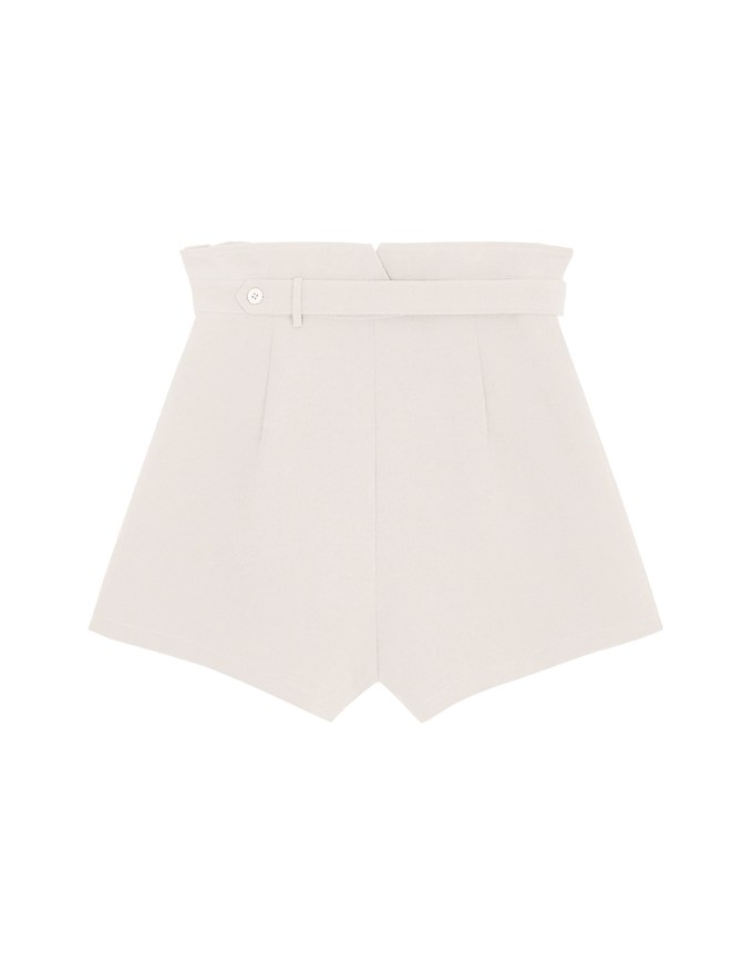 Elevated Detailing High Waist Suit Shorts