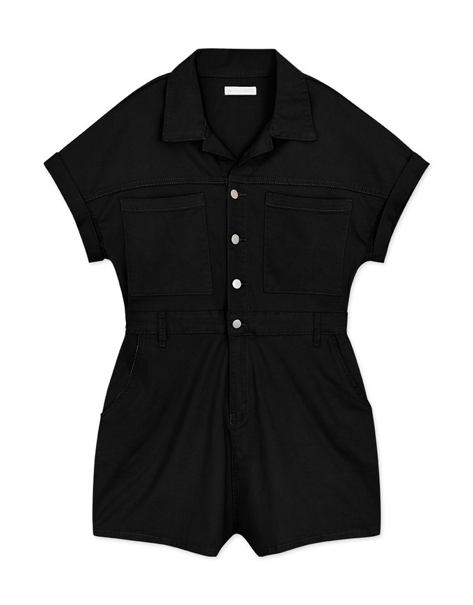 Cargo Style-Inspired Elastic Playsuit