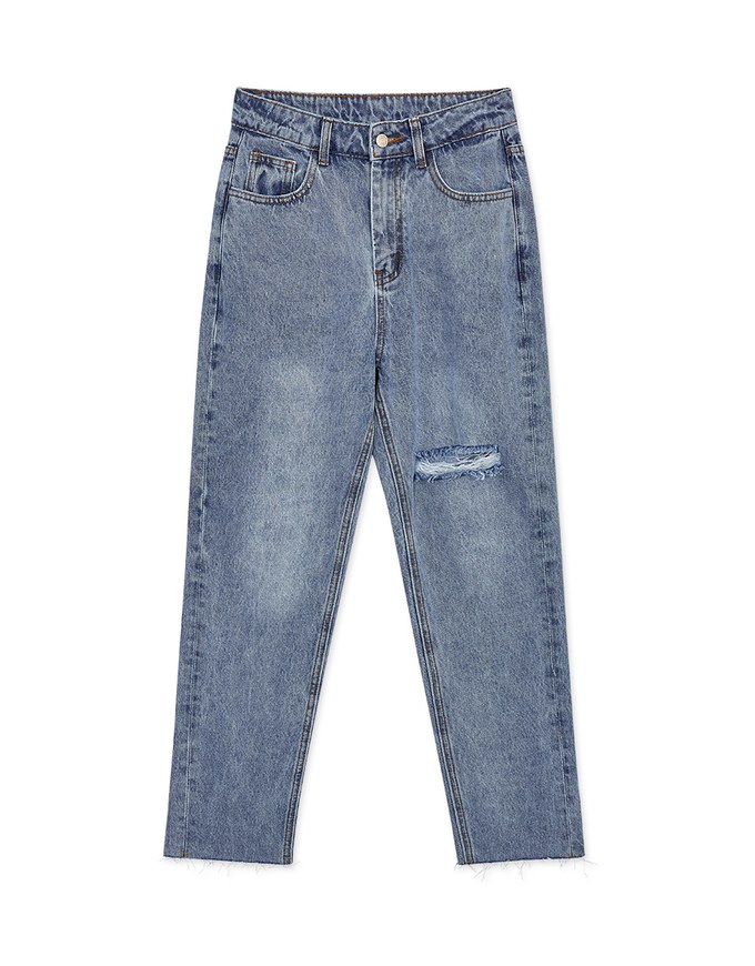Boyfriend Style Ripped Denim Jeans Pants