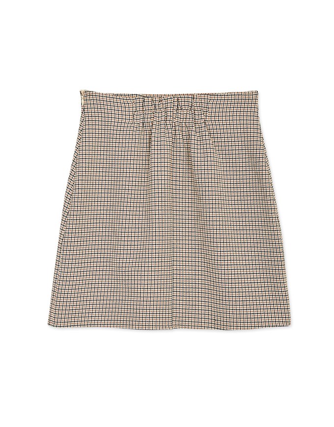 Plaid Double Cut Skirt