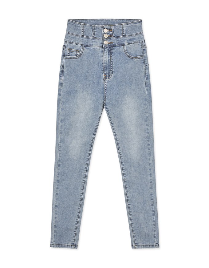 Regular Height- Breezy Cooling No Filter Shape-Up Slimming Skinny-Fit Denim Jeans Pants