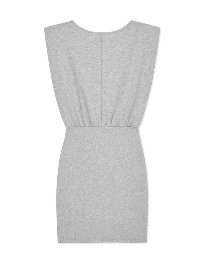 Edgy Bodycon Dress With Shoulder Padding