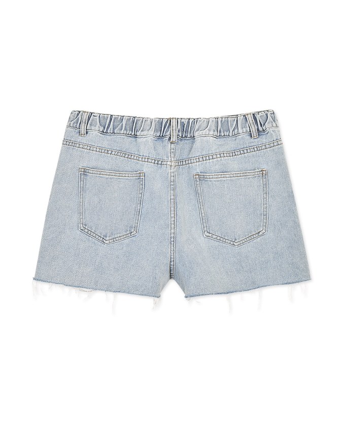 Casual Chic Ripped Denim Jeans Shorts