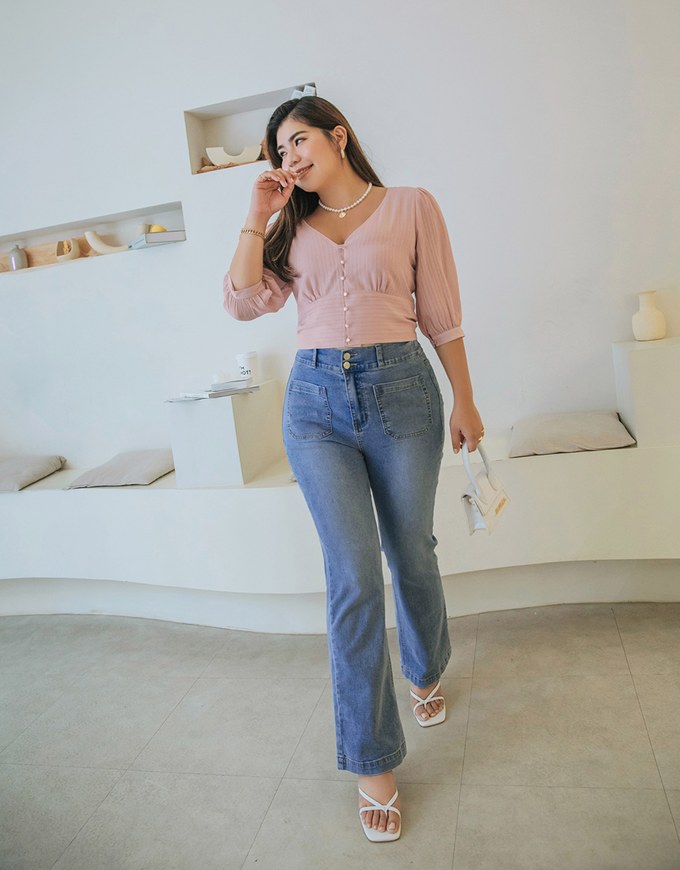 Elevated Casual High-Waisted Trumpet Pants