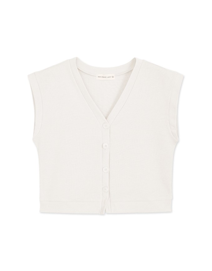 Beyond Basic 2WAY Buttoned Vest Top