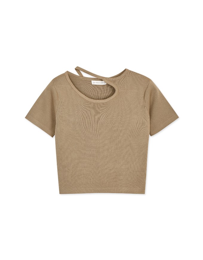Enhanced Front Cut Out Knitted Top